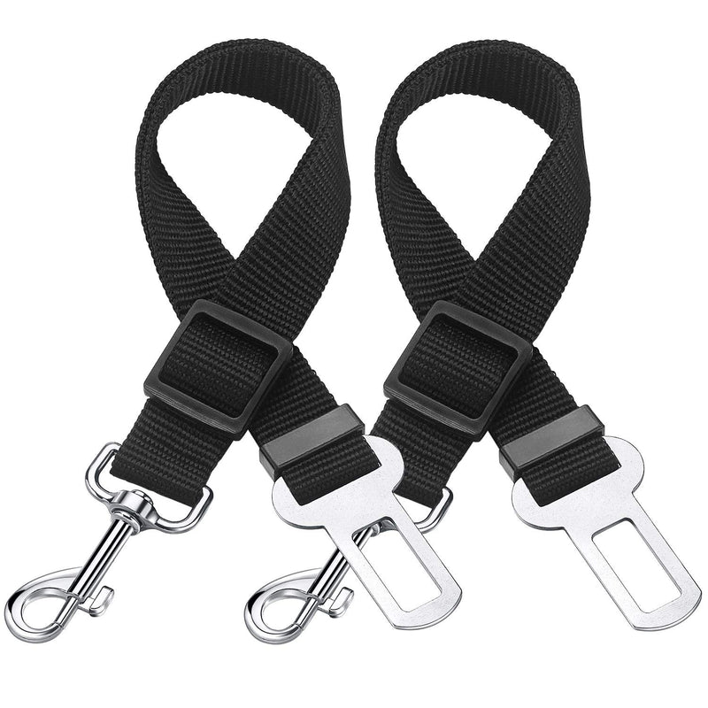 Pet Seat Belt, Pack of 2 Car Seat Belt for Dogs, Puppy Accessories, Pet Car Seat Belt with Adjustable Length and Nylon Fabric, Improved Dog Car Harness - PawsPlanet Australia