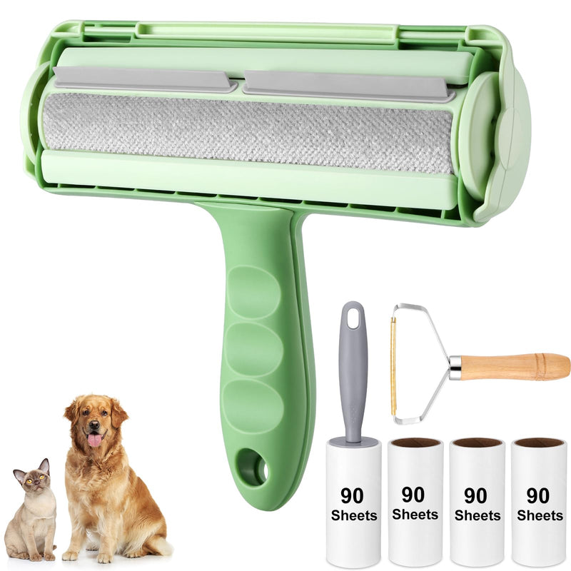 Odoland Pet Hair Remover Lint Roller - Reusable Dog Hair Remover Roller Cat Hair Remover & Scraper, Extra Sticky Lint Roller with Handle, Lint Rollers Animal Hair for Clothes, Bedding - PawsPlanet Australia