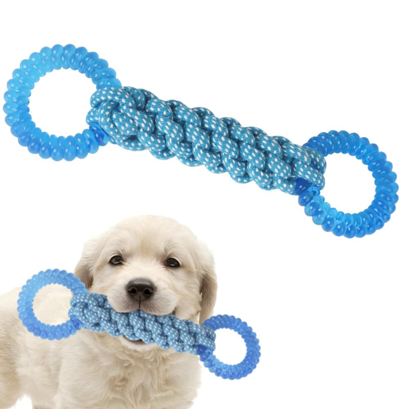COMFPET-US-Dog Tug Toy-Rings Blue Deep blue - PawsPlanet Australia