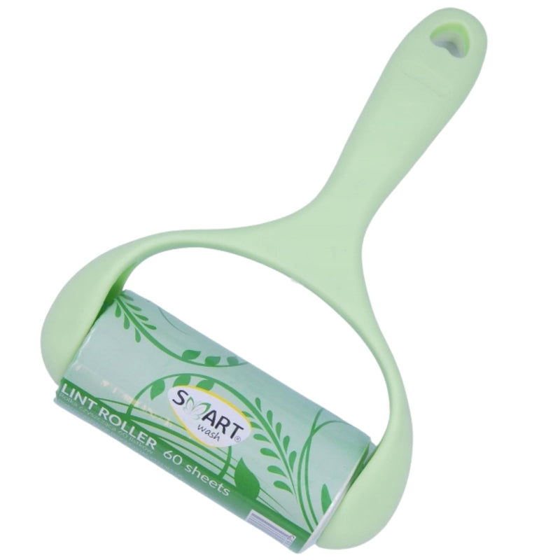SMART Clean lint roller - for removing dust, hair and lint - ergonomic and elegant handle (green) Green - PawsPlanet Australia