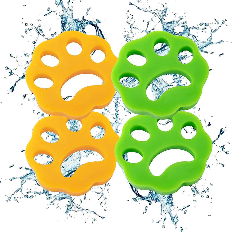4 pack pet hair remover washing machine, lint balls washing machine, pet hair lint paw for dog hair, cat fur and all pets - PawsPlanet Australia