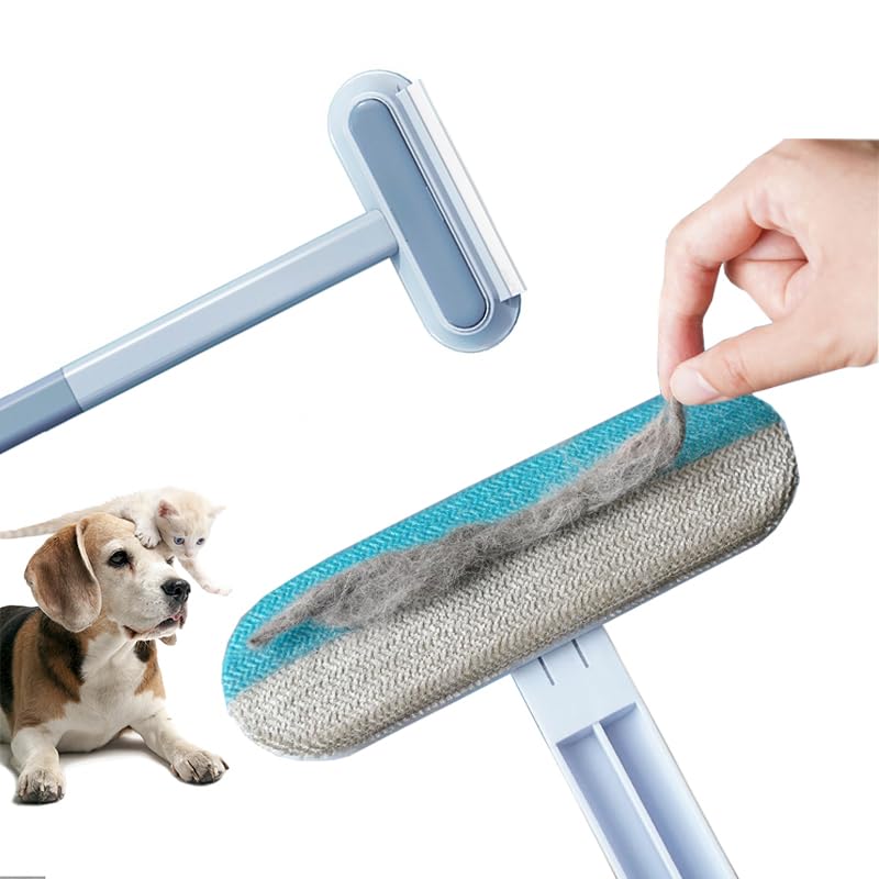 GIBZ Double Use Pet Hair Remover Brush Lint Brush Cat Hair Removable and Reusable Multi-Purpose Cleaning Brush for Removing Dog Cat Hair Multifunctional Multifunctional Cleaning Brush - PawsPlanet Australia