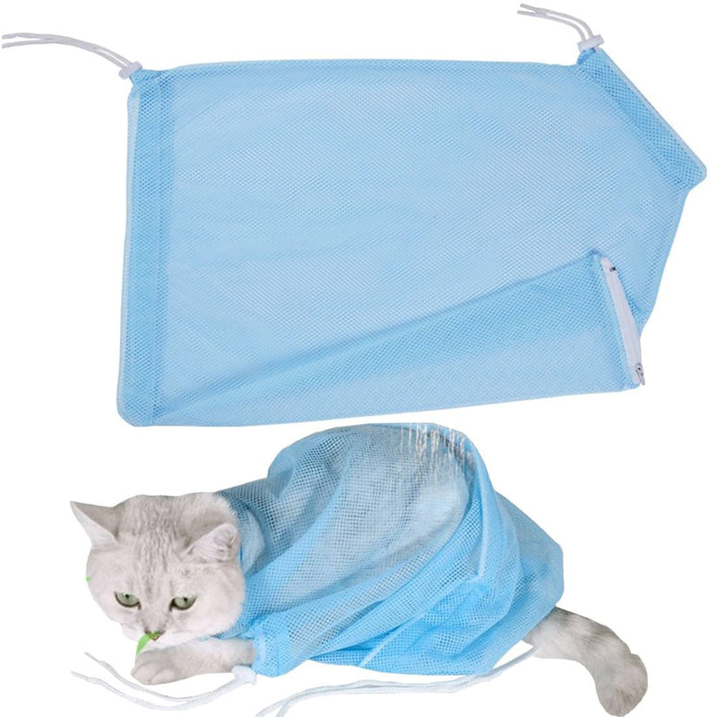 USTNIR Cat Bathing Bag, Cat Grooming Bag, Cat Shower Bag, Anti-biting Anti-scratching Restraint Bag Adjustable Multifunctional for Bathing, Nail Trimming, Ears Clean - PawsPlanet Australia