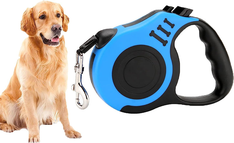 Retractable leash with anti-slip handle, retractable leashes for dogs with non-slip, tangle-free extendable dog leash, durable dog harness leashes, dog leash, reel leash, flexible leash, retractable 5m - PawsPlanet Australia