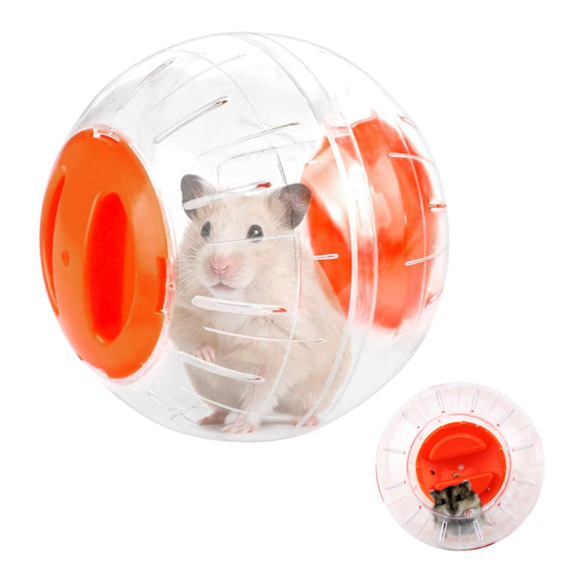 Hamster Run Ball, Hamster Ball, Hamster Wheel Exercise Ball, Hamster Running Ball, Hamster Ball Toy, Toy Hamster Running Ball, for Hamster Small Animals & Mice, Plastic (12 cm, Orange) - PawsPlanet Australia