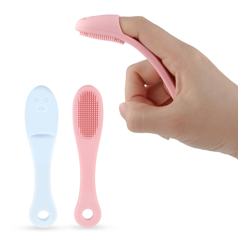 WLLHYF Pack of 2 Silicone Dog Toothbrush Puppy Toothbrush Finger Toothbrush Finger Cots Dogs Cat Dental Care Effective Teeth Cleaning for Small Large Medium Dogs - PawsPlanet Australia