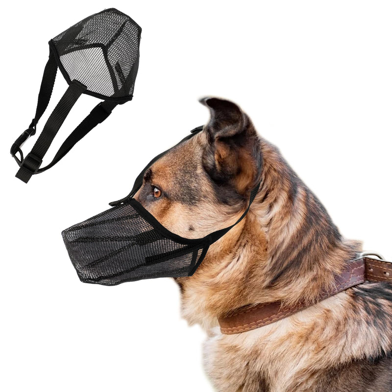 Dog Muzzle, Adjustable Dog Muzzles to Stop Eating, Biting and Barking, Fully Closed Muzzle for Medium Small Large Dogs (S) S - PawsPlanet Australia