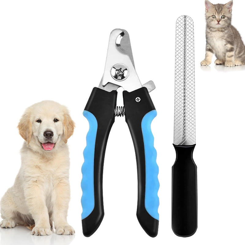 SYQZMYA Professional Nail Scissors for Dogs and Cats, stainless steel claw scissors for dogs, with safety protection claw scissors for cats, suitable for claw care nail scissors pets - PawsPlanet Australia