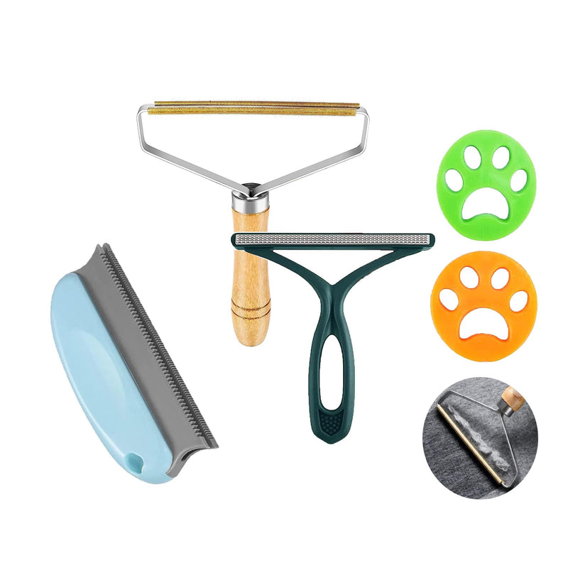 Portable lint remover, lint roller for pet hair, cashmere comb, portable fuzz shaver for removing other fabrics, clothes, mattresses and pet hair (5) 5 - PawsPlanet Australia