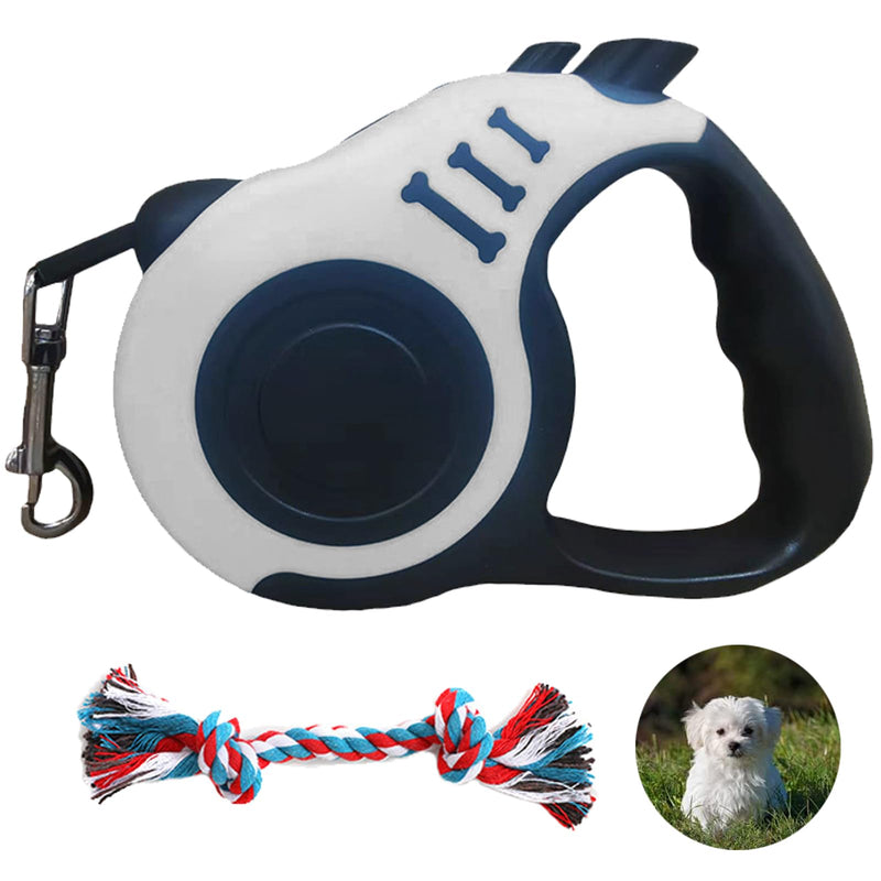 GNAUMORE Telescopic dog leash, retractable dog pull rope, dog retractable leash, large dogs, 3 m, dog leash, retractable dog leash for small dogs, retractable dog leash with non-slip handle, white 1 piece - PawsPlanet Australia