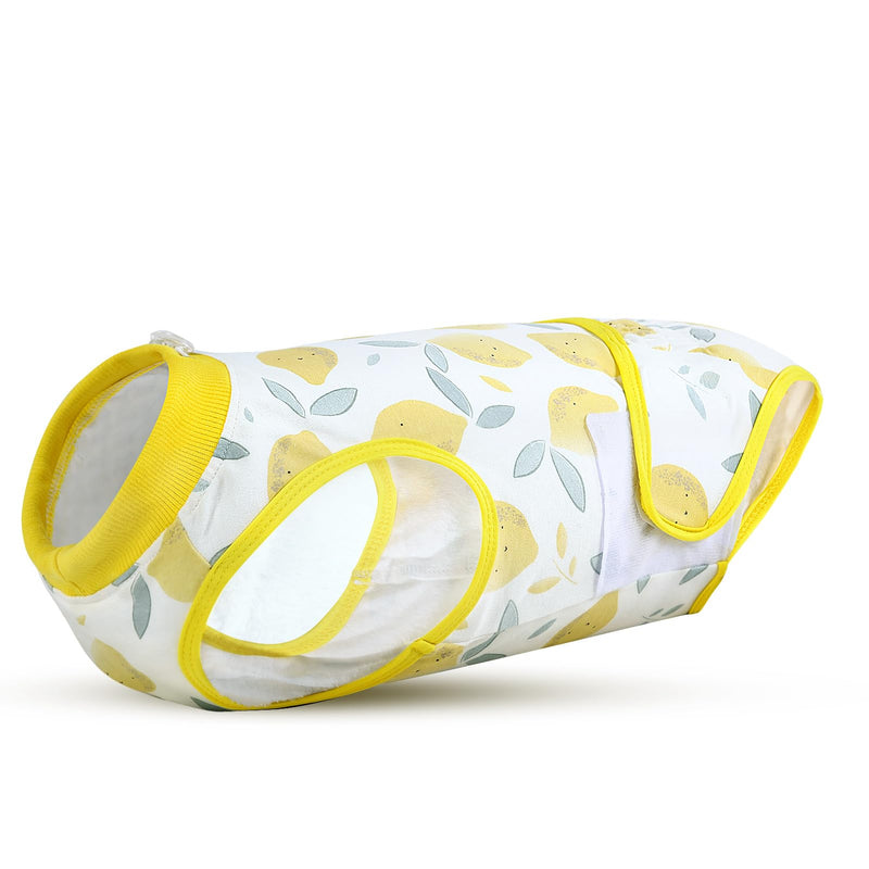 KONVINIT recovery suit for dogs, dog bodysuit after surgery castration, breathable wound protection for puppies dog suit after surgery male castration, alternative neck collar/surgical funnel, yellow L yellow - PawsPlanet Australia