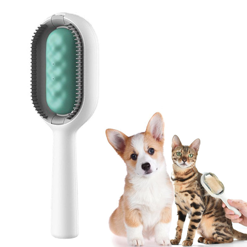 BSITSSS Pet Hair Removal Comb with Water Tank, Cat Brush with Water for Loose Undercoat for Dogs and Cats, Pet Hair Remover with Water Tank Ideal for Massage, Grooming and Hair Removal - PawsPlanet Australia