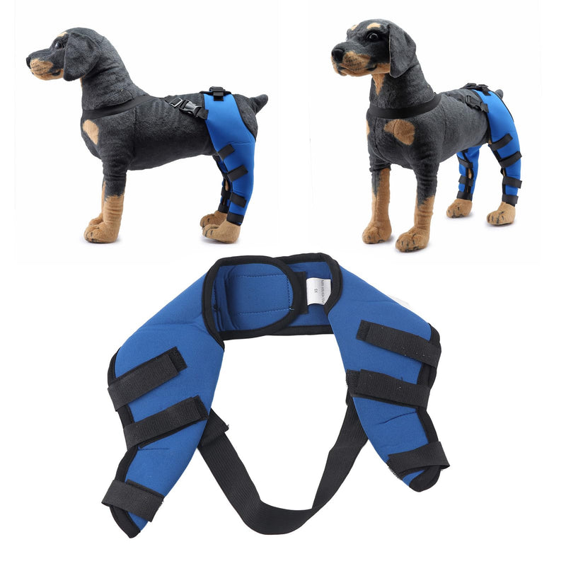 Tnfeeon Knee Support for Dogs, Leg Support for Ligament Injuries, Joint Pain and Muscle Soreness, Adjustable Rear Support for Kneecap Dislocation (HJ27 Hind Legs Blue) S HJ27 Hind Legs Blue - PawsPlanet Australia