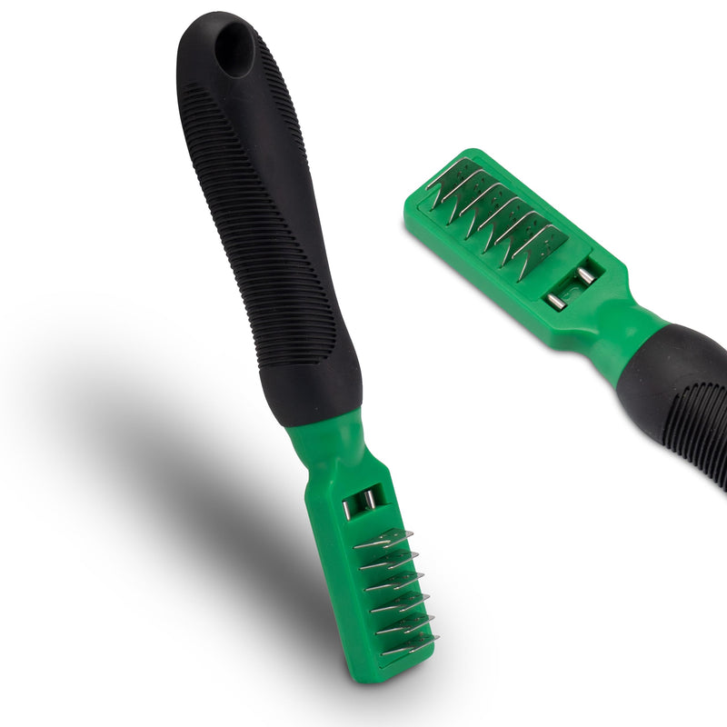 FinoPet de-matting brush, de-matting knife, de-matting comb for dogs and cats, dog brush/cat brush also as a felting brush for dogs and cats, de-matting agent for knots, tangles and undercoat - PawsPlanet Australia