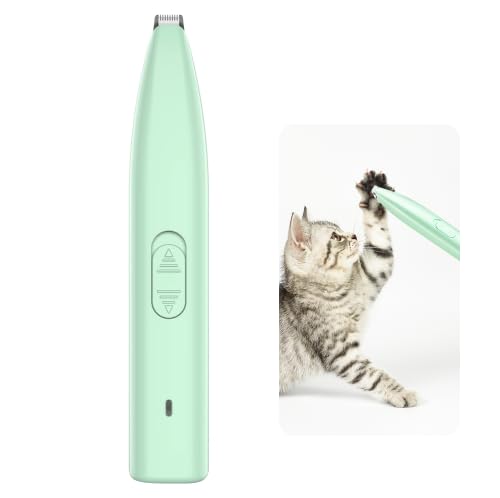 Lotvic Clipper Dog Paws Quiet, Clipper Dog Cat, Electric Pet Hair Trimmer, Dog Clipper Paw Trimmer for Dogs, Cats, Paws, Eyes, Face, Body, Green - PawsPlanet Australia
