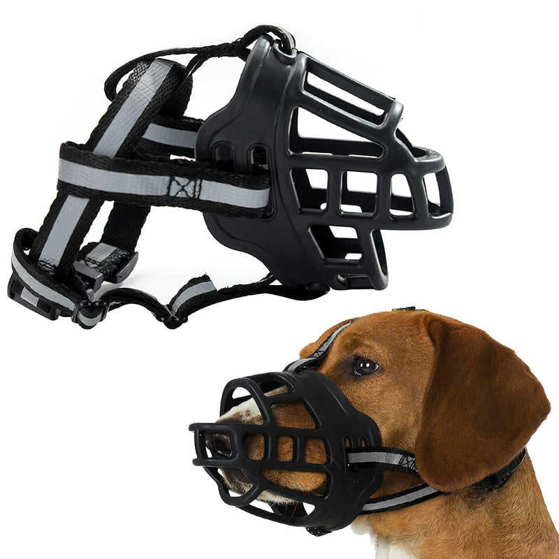 Muzzle for Large Dogs XL, FainFun Muzzle Biothane Dog, Muzzle for Dogs, Silicone, All-Eating, Anti-Bark (XL) - PawsPlanet Australia