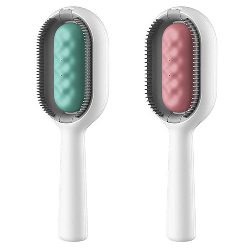 Pack of 2 Pet Hair Removal Comb with Water Tank, Cat Brush Dog Brush, Cleaning Brush with Water, Pet Hair Multifunctional Brush, 3-in-1 Pet Hair Removal Brush, Suitable for Pets - PawsPlanet Australia