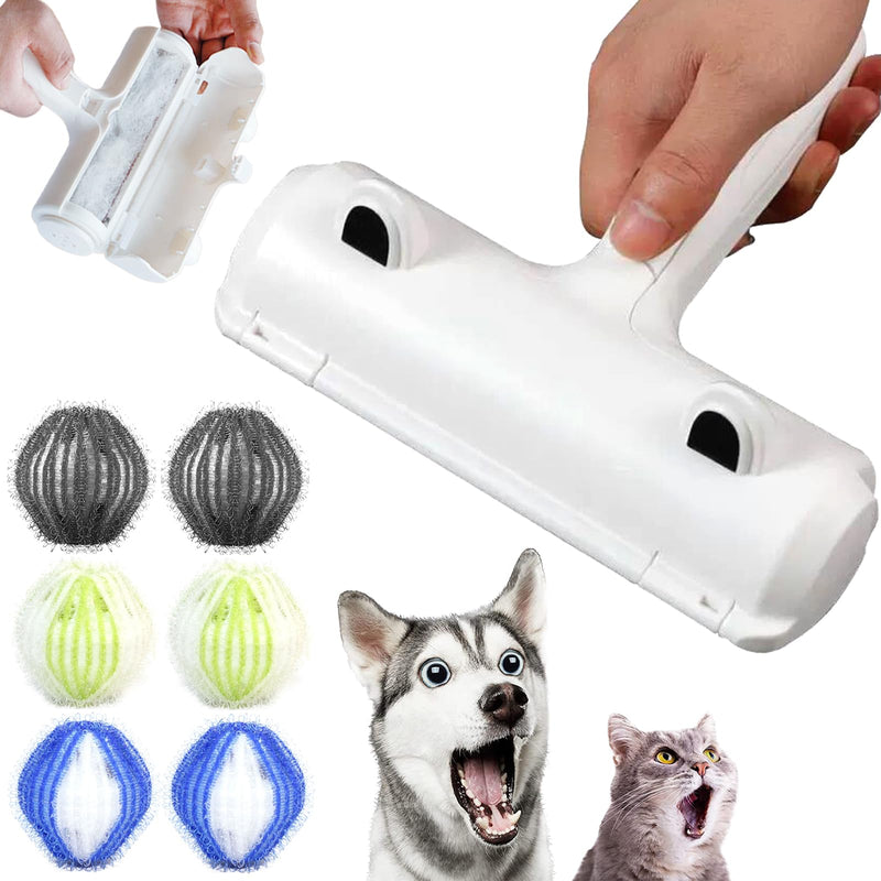 DKDDSSS 7 pieces animal hair remover, animal hair remover, lint roller, lint roller for dog hair and cat hair, cat hair remover, reusable lint brush, lint roller for sofa, bed, carpet - PawsPlanet Australia