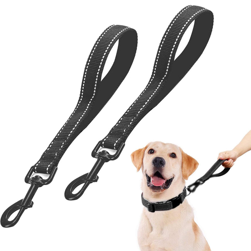 2 x Short Dog Leashes with Padded Handle 30cm Nylon Leash Heavy Duty Training Leashes for Medium or Extra Large Dogs Safety Training Walking Medium and - PawsPlanet Australia