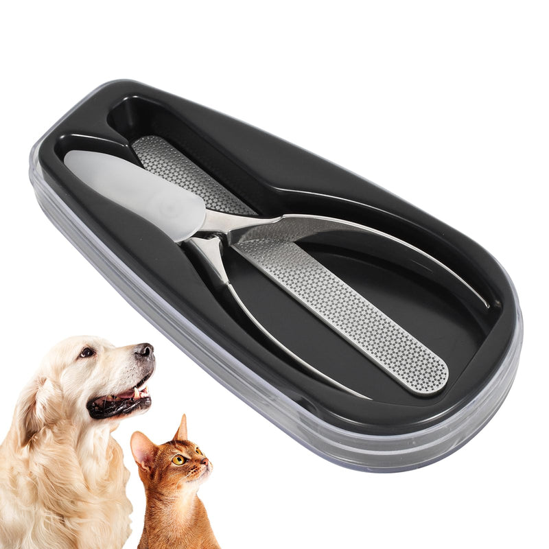 DEARBAG Claw Scissors for Dogs and Cats, Stainless Steel Claw Scissors and Grinder for Small Animals, Non-Slip Handles, Safe Claw Care for Pets Rabbits Guinea Pigs Hamsters - PawsPlanet Australia