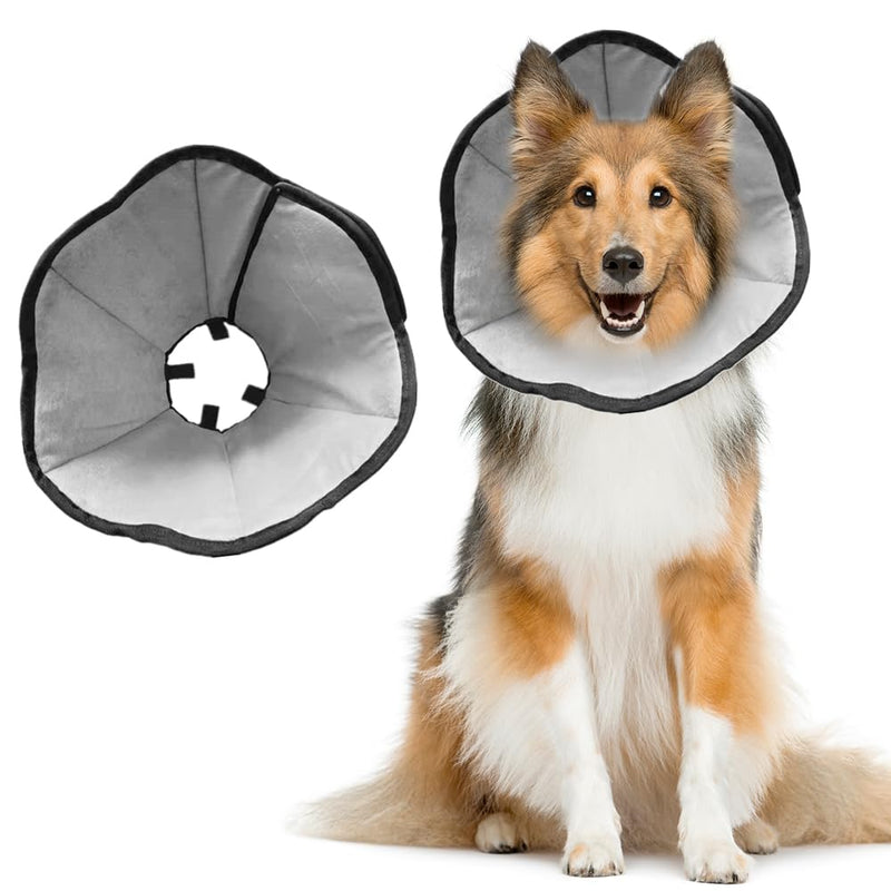 XEERUN Dog Neck Brace, Soft Comfortable Leak Protection Dog Conical Neck Brace Protective Collar Dog for Medium to Large Dogs, Postoperative Recovery Prevent Licking and Biting (L) - PawsPlanet Australia