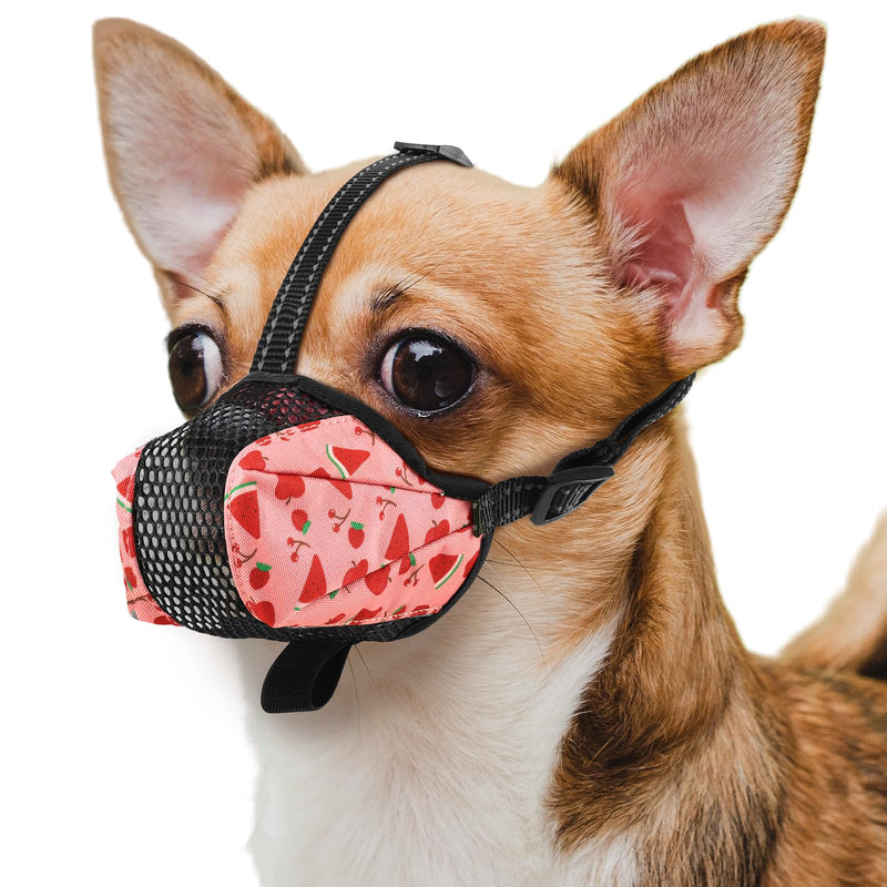 BONTHEE muzzle for dogs, dog muzzle, soft dog muzzle for small, medium dogs with breathable mesh, adjustable loop prevents biting, chewing and barking for poisoned bait - PawsPlanet Australia