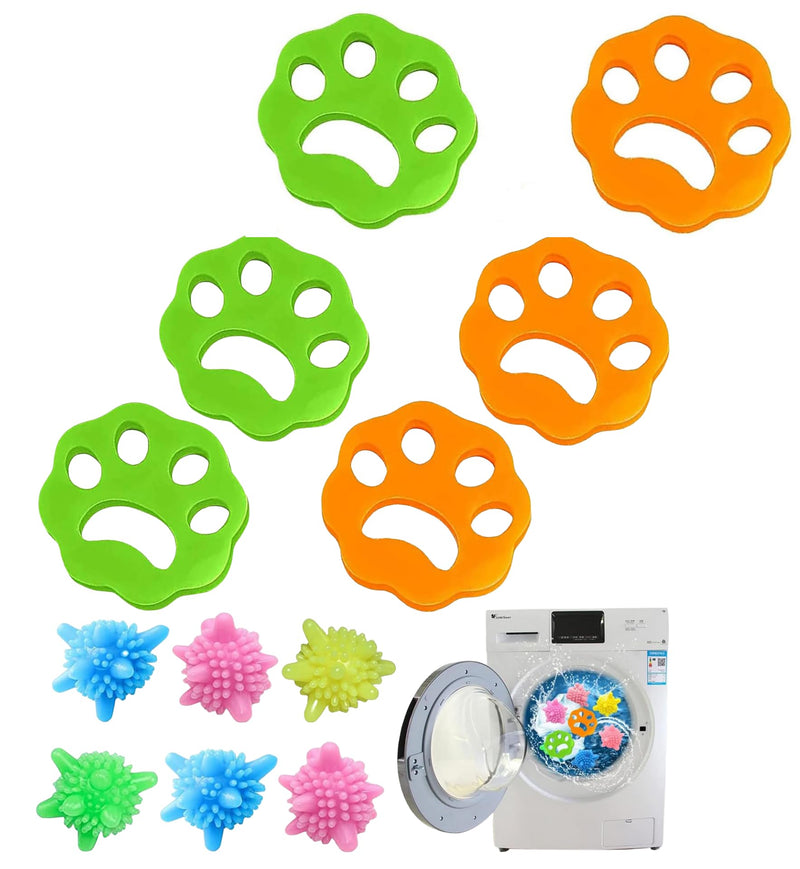 12 pieces pet hair remover, pet hair remover for laundry, pet hair remover washing machine, pet hair lint paw for dog hair, cat fur and all pets - PawsPlanet Australia