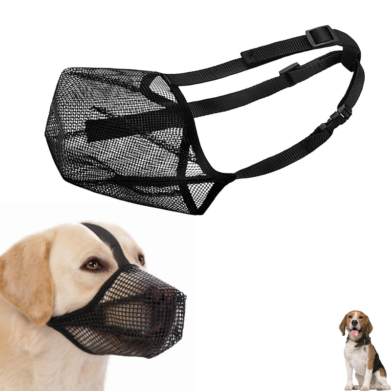 Muzzle Dog Muzzle for Dogs, Dog Muzzle Soft and Comfortable Breathable Pet Mask Dog Training Muzzle for Small, Medium and Large Dogs (M, Black) - PawsPlanet Australia