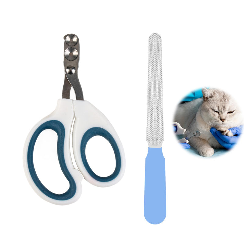 Cat Nail Clippers Professional Hole 2mm 3.5mm with File Safety Claw Scissors Precise Grooming Accessories for Rabbits Puppies Small Hamsters Pets - PawsPlanet Australia