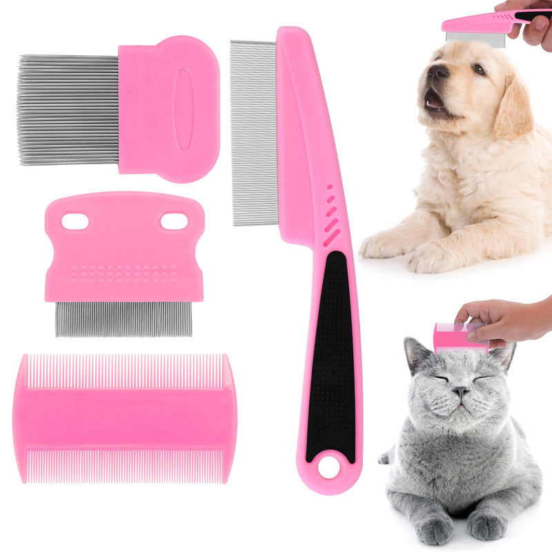 Cobee Dog Flea Lice Comb, Dog Cat Grooming Comb Pet Tear Stain Remover Combs Fine Tooth Care Removal Tool (Pack of 5) - PawsPlanet Australia