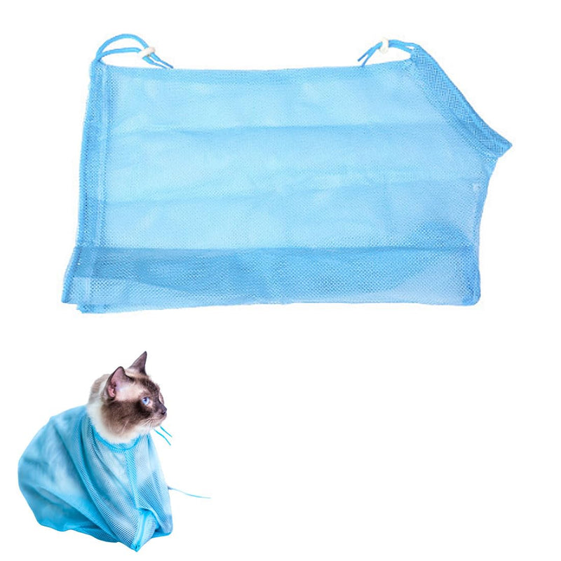 SSRDFU Cat Shower Bag - 1 pcs Adjustable Cat Wash Bag, Multifunctional Cat Restraint Bag Prevent Scratching Biting Mesh Bag for Cats for Bathing, Cleaning Ears and Claw Care - PawsPlanet Australia