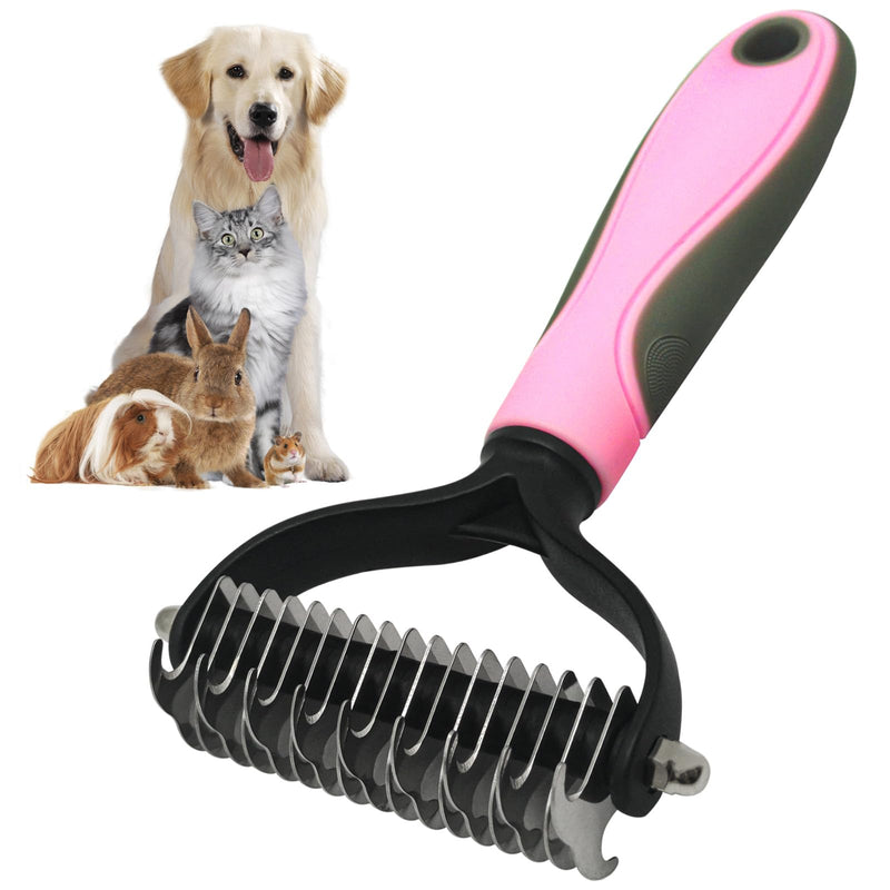 Hriymtd Undercoat Brush Dog, Dog Comb Fur Brush, Pet Grooming Fur Brush Cats, Grooming Brush for Cats, Dogs, Puppies, Kittens, Short Hair, Comb - PawsPlanet Australia