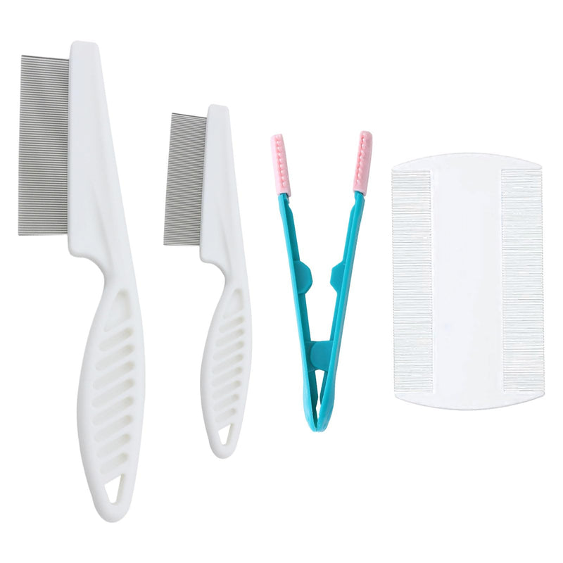 Flea Comb for Cats, Pack of 4 Safe and Healthy Cat Dog Flea Comb, Excellent Quality Animal Hair Comb Tear Stains, Flea Comb Dogs for Cats, Dogs, Rabbits - PawsPlanet Australia