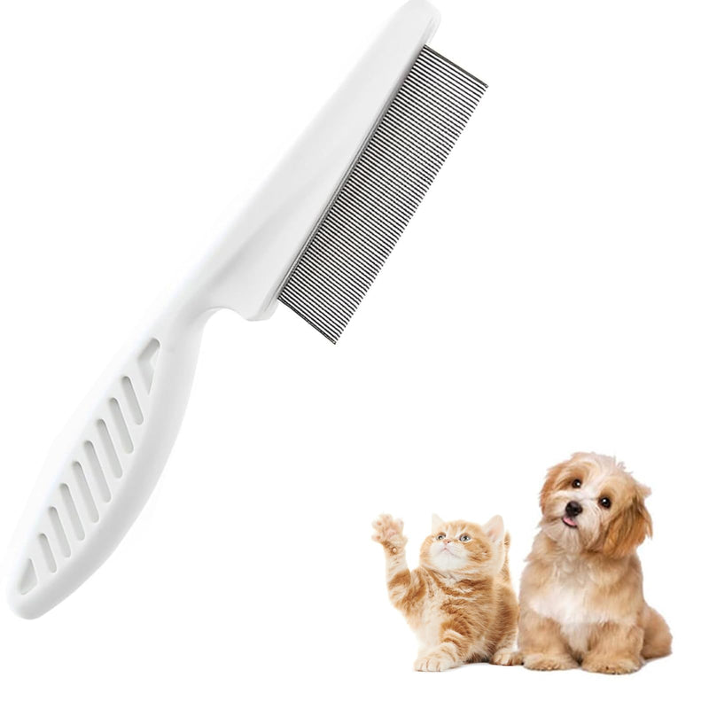 Flea comb for dogs and cats, professional dog combs, pet comb for removing fleas, lice comb, dust comb with rounded metal tines for gentle care, gentle and safe thanks to rounded tines - PawsPlanet Australia