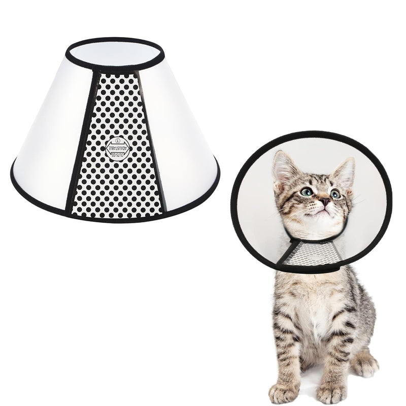Pack of 2 Cat Neck Brace, Dog Neck Brace, Adjustable Velcro Fastener After Surgery Wound Collar Leak Protection Waterproof Cone Adjustable Neck Brace for Cats Dogs - PawsPlanet Australia