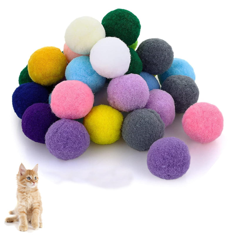 XIWUPO Cat Toy Balls, Felt Balls, Felt Balls Cats, Cat Balls, Cat Balls, Cat Balls, Cat Balls, for Cats and Kittens, Indoor Cats for Catching Chase, Pack of 50 - PawsPlanet Australia