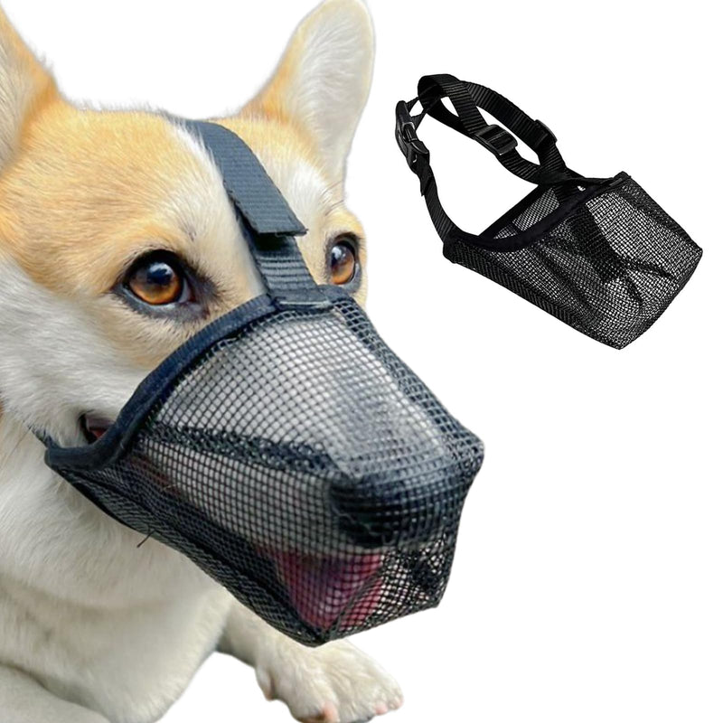 Muzzle, Muzzle for Large Dogs, Dog Muzzle Soft and Comfortable Soft Adjustable Mesh Muzzles, Breathable Pet Mask Dog Training for Small Medium Large Dogs - PawsPlanet Australia