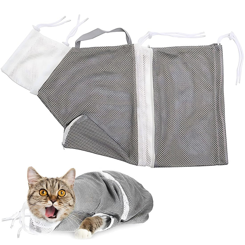 KGDUYC Cat Claw Care, Cat Bath Bag for Washing, Cat Bag, Cat and Dog Fixing Bag, Bath Bag, Beauty (20" x 12.5") - PawsPlanet Australia