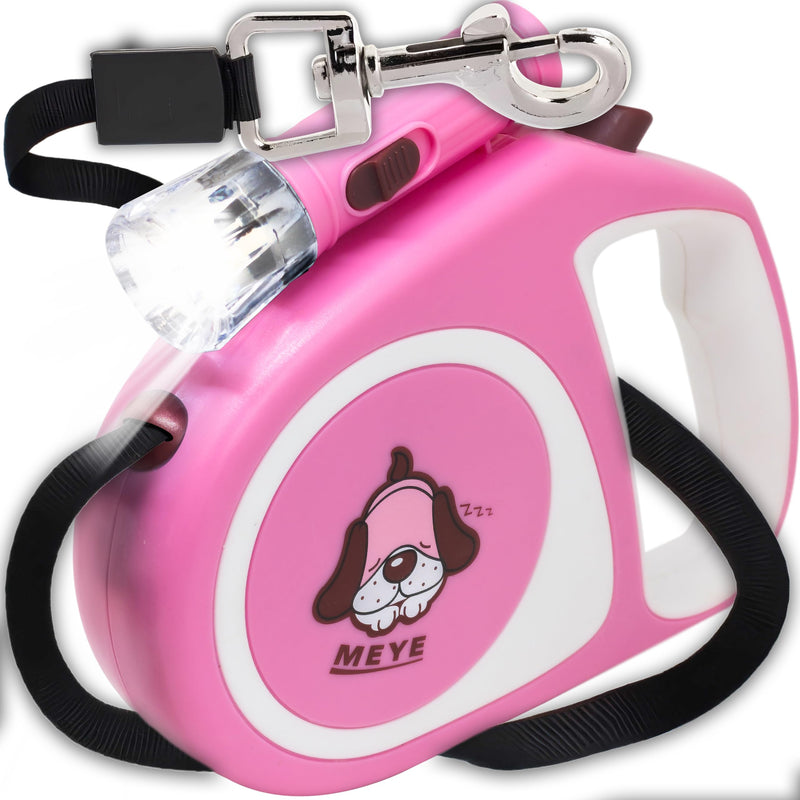 Retoo roll-up dog leash 5 m for small and large dogs, flexible band for right-hand walks, dog leash, comfortable handle, belt leash, robust pull-out leash for walking, roll-up leash, high-quality leash - PawsPlanet Australia