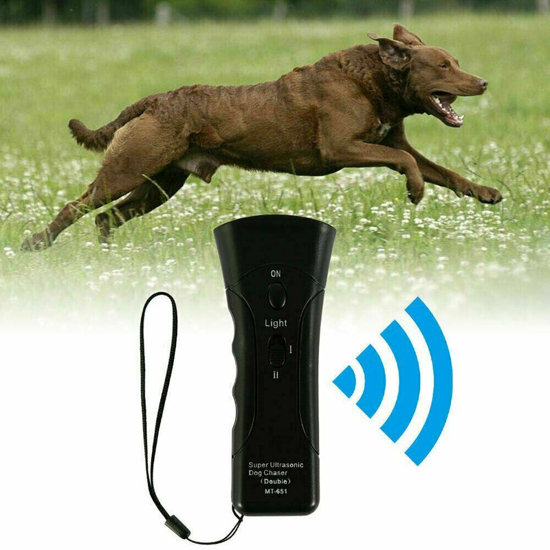 Handheld Dog Repellent and Anti Barking Control Device - Effective Ultrasonic Dog Bark Deterrent - Safe and Humane Bark Stopper and Dogs Repeller - Good Behavior Pet Training - 2019 Upgrade Version - PawsPlanet Australia