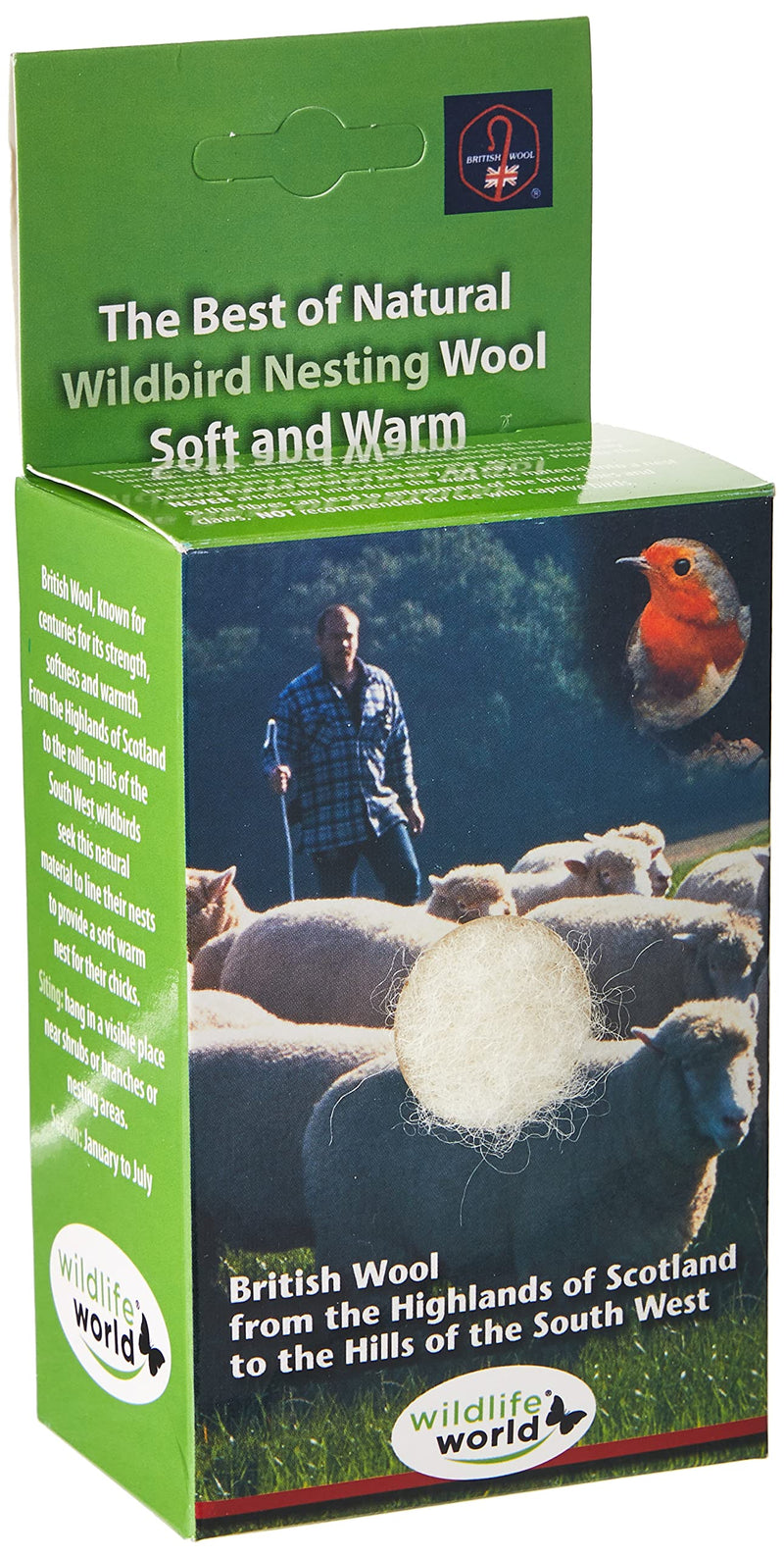 Wildlife World British Nesting Wool - PawsPlanet Australia