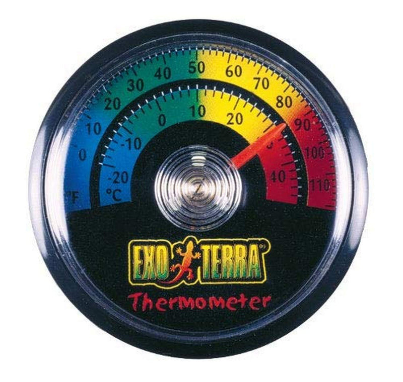 Exo Terra Dial Thermometer Blacks &amp; Grays - PawsPlanet Australia