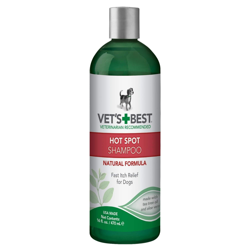 Vet's Best Dog Itch Relief Shampoo |Relieves Dog Dry Skin, Rash, Scratching, Licking, Itchy Skin, and Hot Spots | No-Sting and Alcohol Free, 470 ml - PawsPlanet Australia