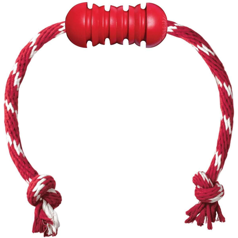 KONG Dental with Rope Dog Toy, Small, Red - PawsPlanet Australia