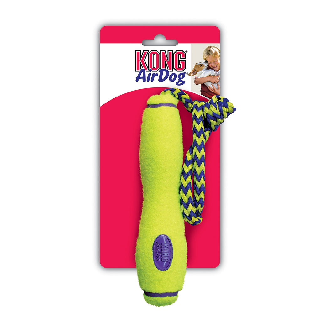 KONG Air Dog Fetch Stick with Rope Dog Toy, Medium - PawsPlanet Australia