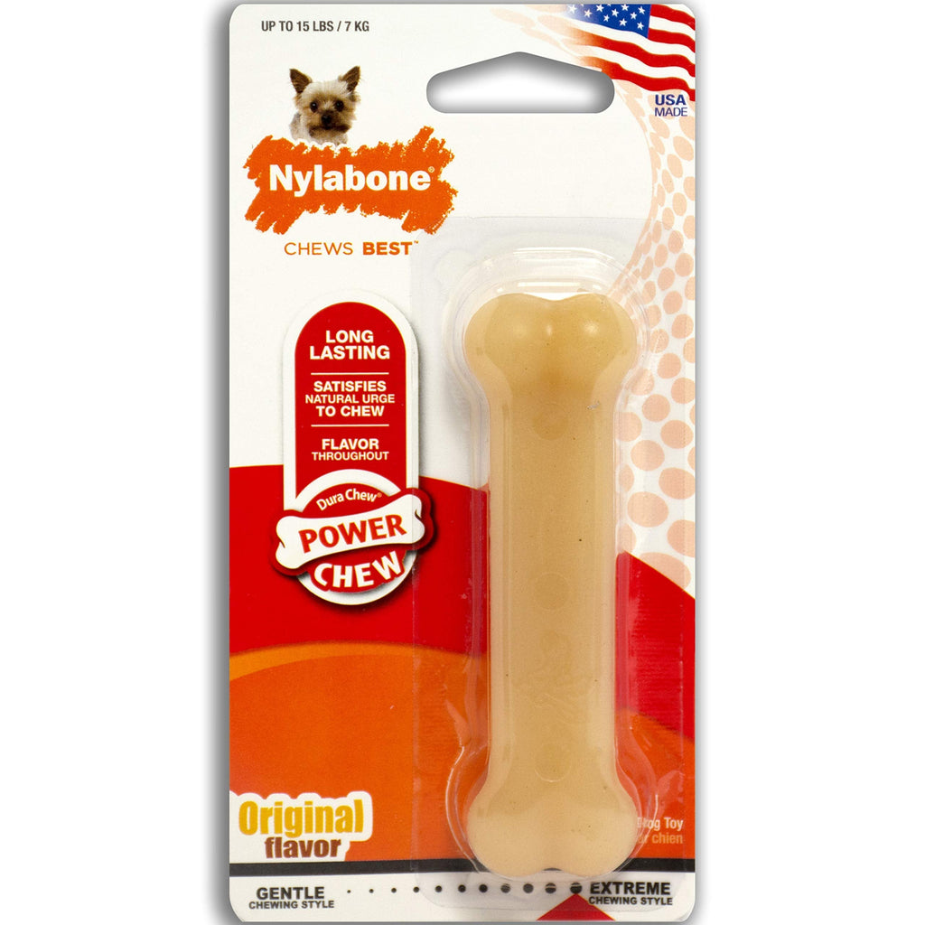 Nylabone Dura Chew Extreme Tough Dog Chew Toy, Original Flavour, X-Small, for Dogs Up to 7 kg XS - PawsPlanet Australia