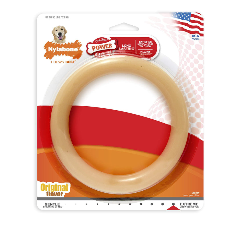 [Australia] - Nylabone Power Chew Extreme Chewing Giant Original Flavored Ring Bone Dog Chew Toy 