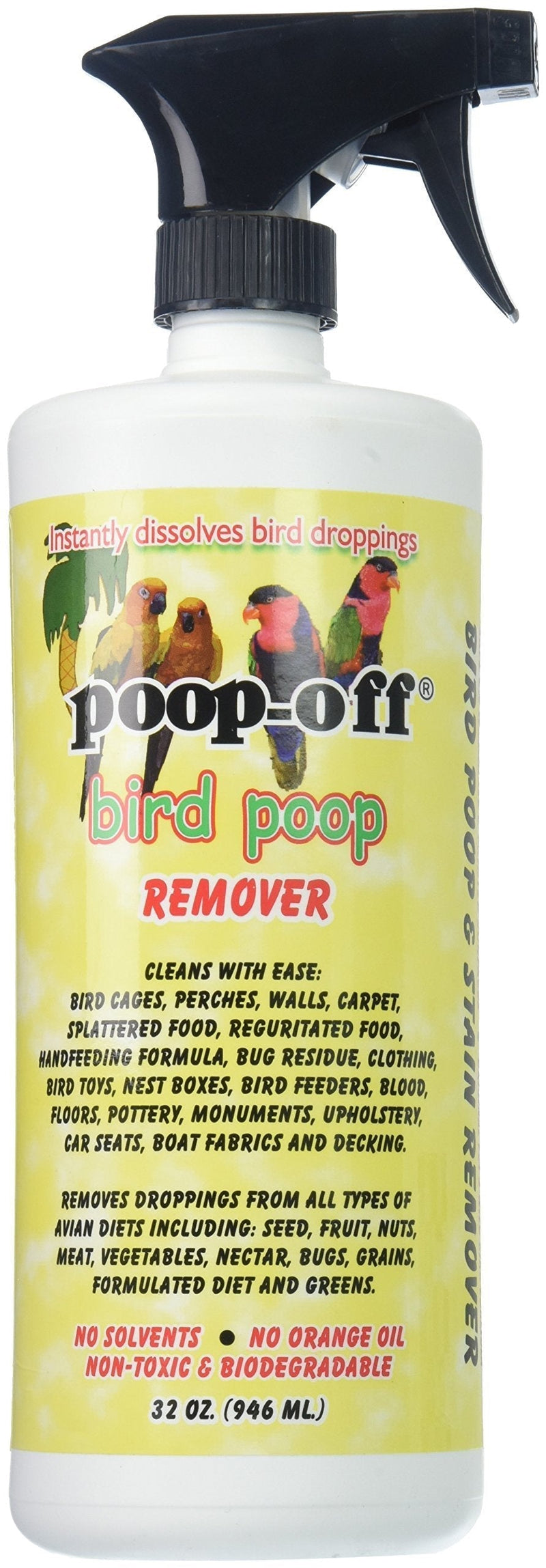Poop-Off Bird Poop Remover Sprayer, 32-Ounce - PawsPlanet Australia