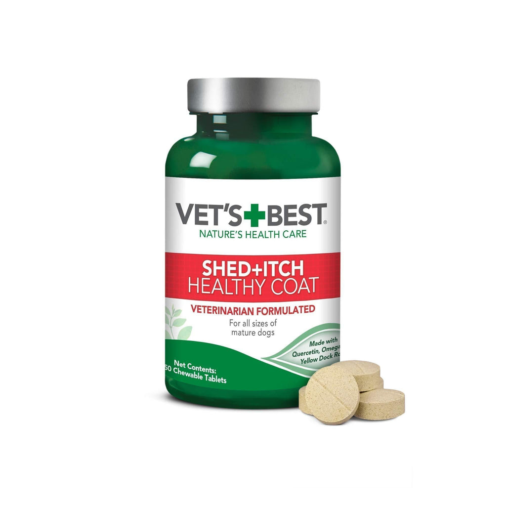 Vets Best Healthy Coat Shed and Itch includes 50 Tablets - PawsPlanet Australia