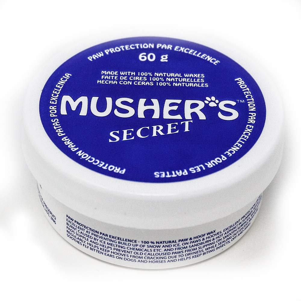 [Australia] - Musher's Secret Dog Paw Wax (2.1 Oz): All Season Pet Paw Protection Against Heat, Sand, Snow. with Beeswax, Great for Dogs, Cats, Horses, and Chickens 